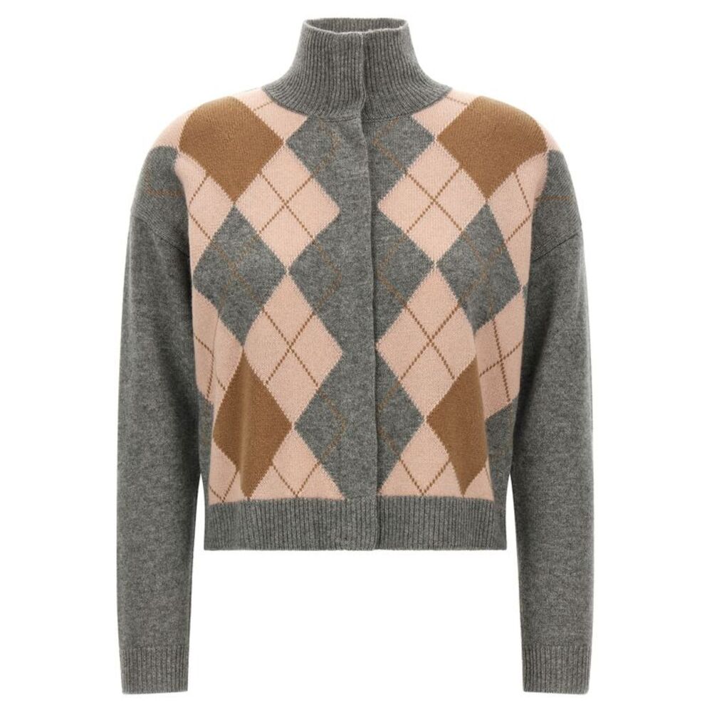 Max Mara Gray Wool Women's Cardigan